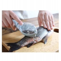 Creative Kitchen Fish Clean Scale with Cover Fish Skin Brush Scraping Fish Skin Remover