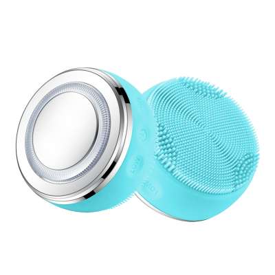 2020 Year Skin Care Facial Deep Cleaning Waterproof Electric Facial Cleaner Massage Brush Silicone Face Cleansing Brush